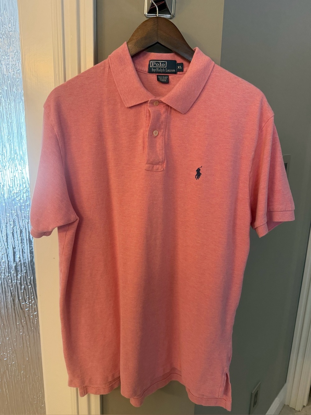 Polo Ralph Lauren Salmon Pink Cotton Polo Shirt Men’s XL Short Sleeve